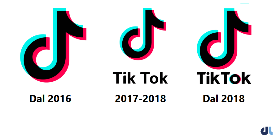 Evoluzione logo TikTok
