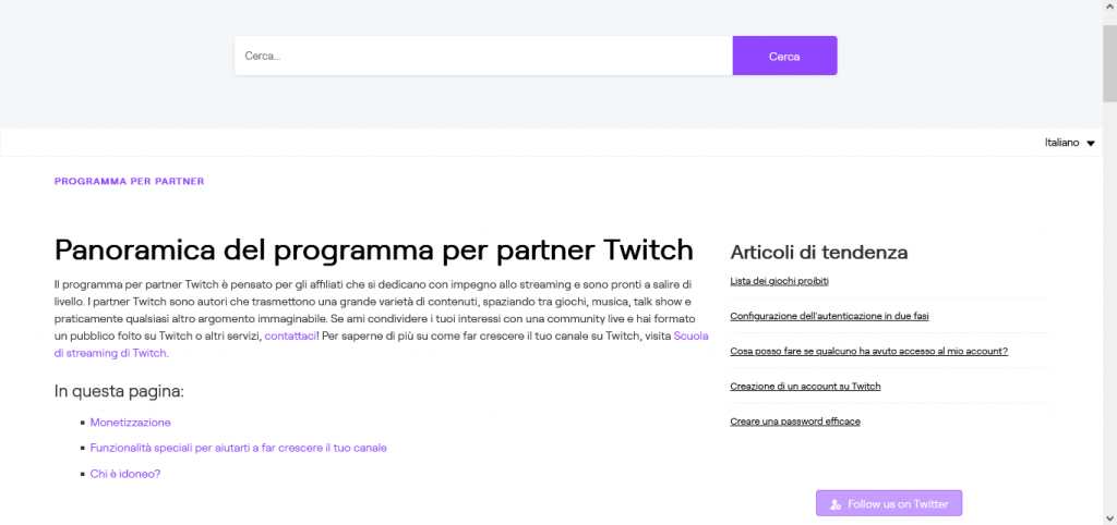 diventare partner Twitch